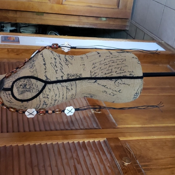 Zodiac bohemian tie belt. Beaded - Picture 7 of 10